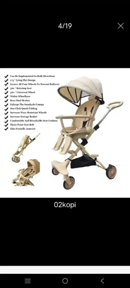 Jual stroller 0-5 tahun