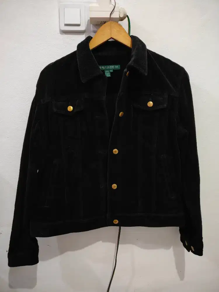 jaket ralph lauren trucker corduroy