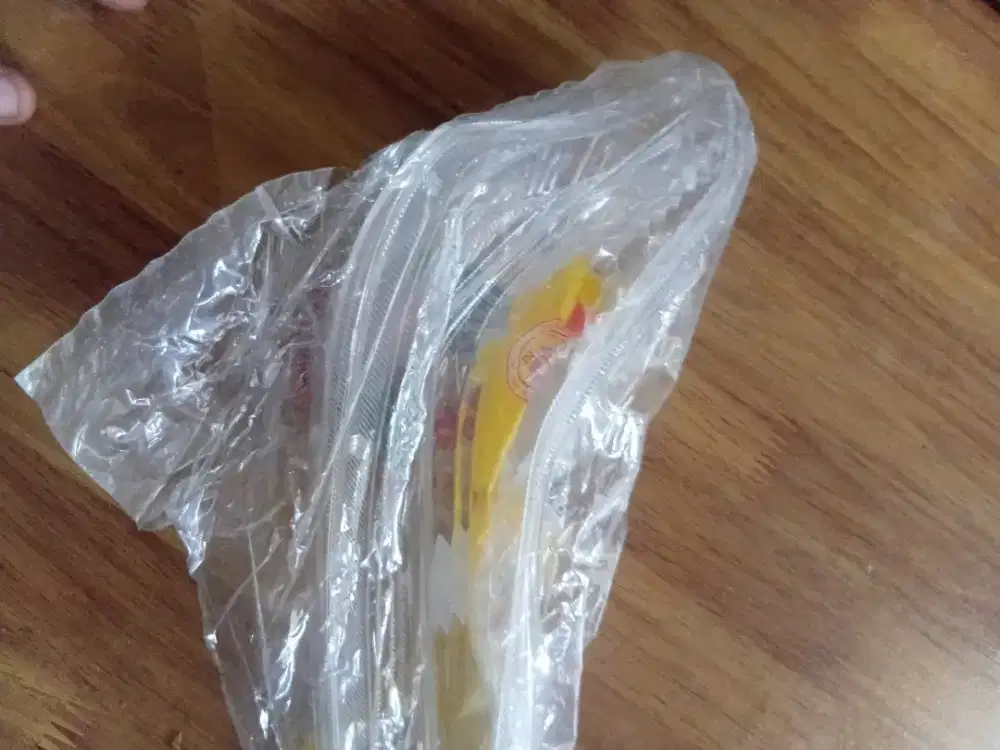 Djual blok lampu mika helm in