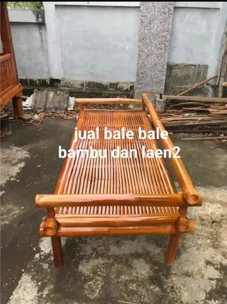 Jual kursi bambu tangga lipat tirai gulung dan laen2