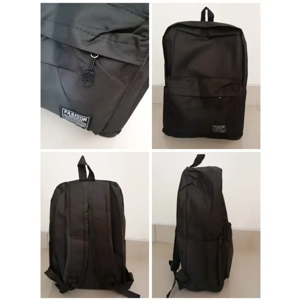 Tas Ransel Sporty Hitam