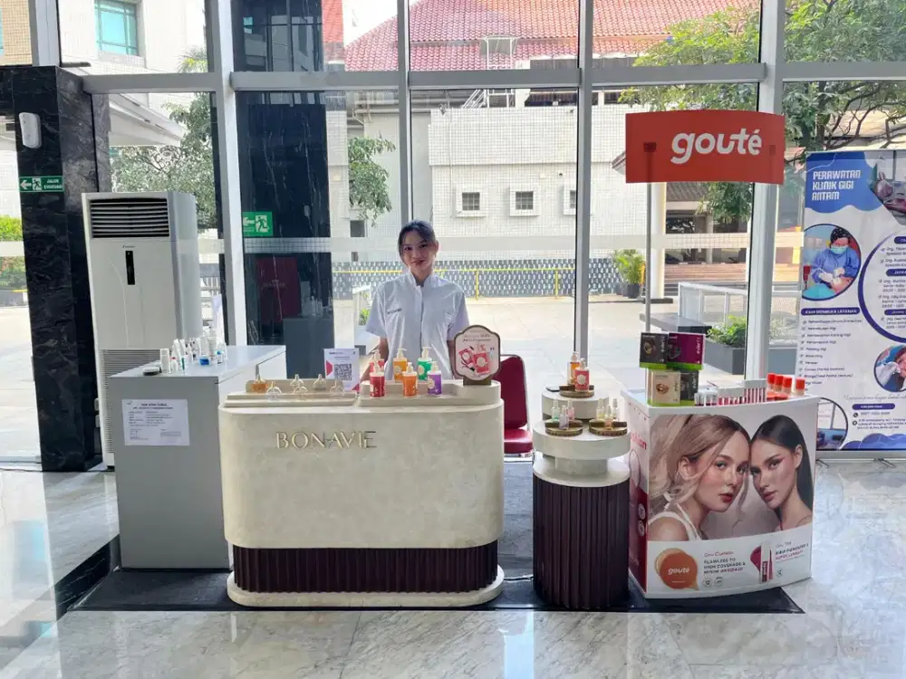 Sewa Space Open Booth Indoor Murah Gedung Antam Tower B