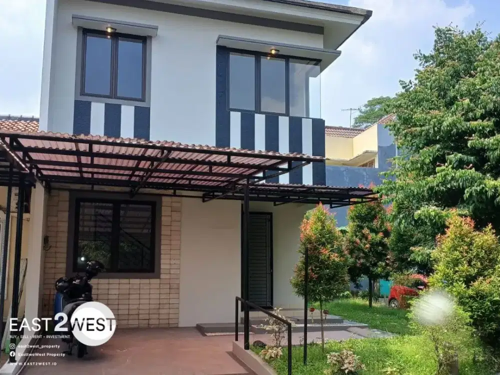 Jual Rumah Cluster Mexicano Delatinos BSD City Tangerang Selatan Bagus Murah Nyaman Siap Huni