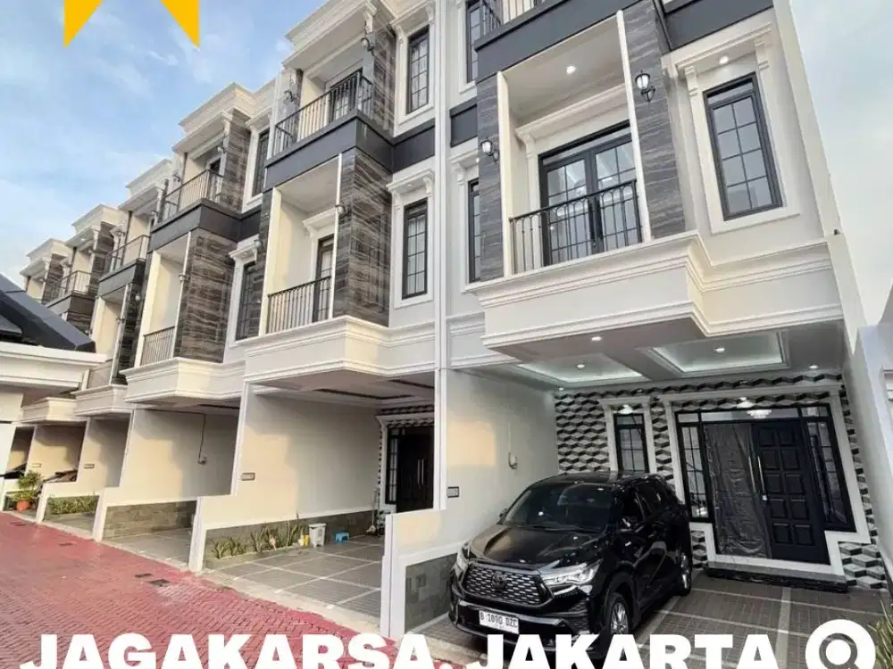 Rumah dijual Baru, 3 Lantai  Mewah, Siap Huni Jagakarsa, JakSel dekat Mall Citos
