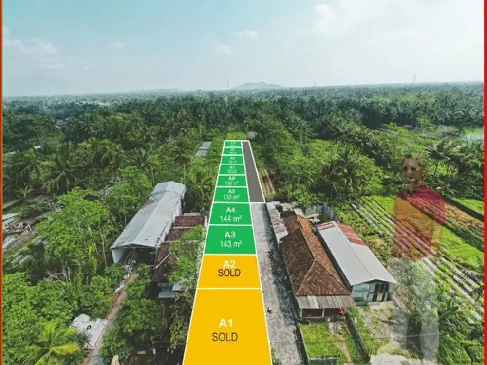 Tanah Murah Tempel Sleman dijual cepat dekat Exit toll Banyurejo