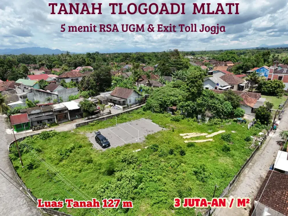 3 menit RSA UGM tanah murah Mlati Sleman siap bangun rumah