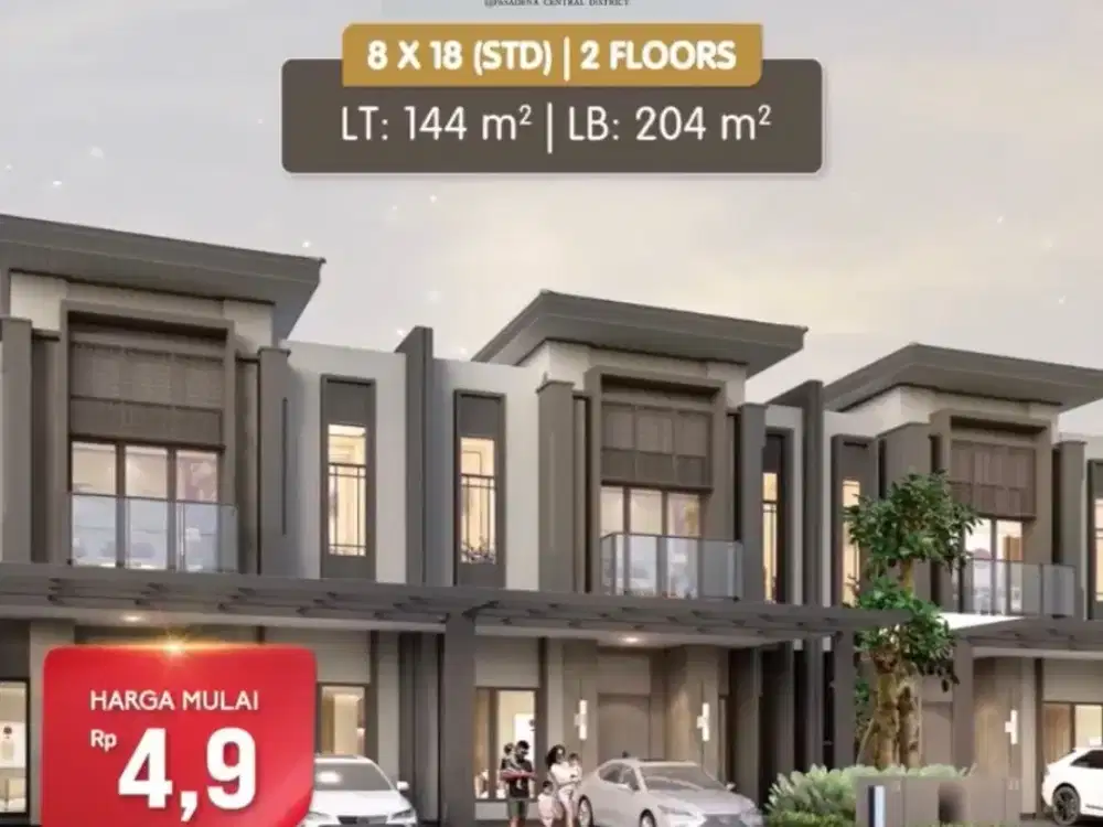 Dijual Rumah 2 Lantai Pasadena Village Gading Serpong