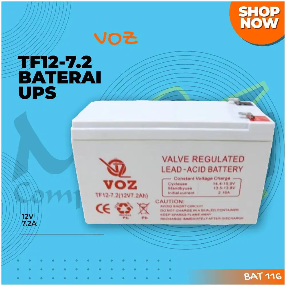 Baterai/Aki Ups Voz 12v 7,2A