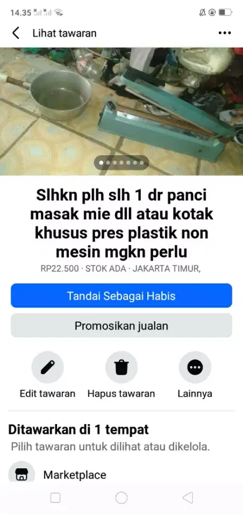 Slhkn plh slh 1 dr panci masak mie atau sblh nya hrg murah cpt dpt