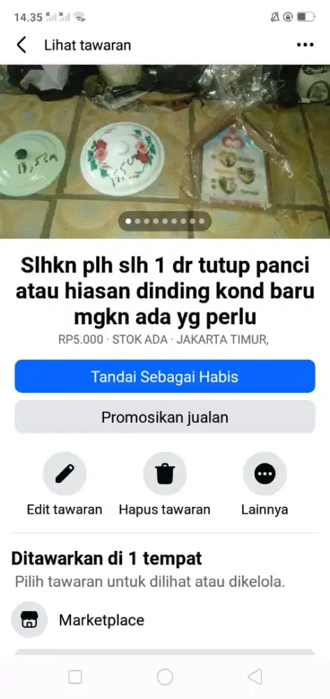 Slhkn plh slh 1 dr tutup panci atau sblh nya brg baru hrg murah sj