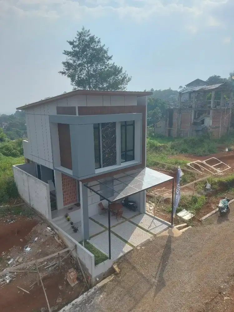 Dijual Rumah Minimalis Baru di Cikutra Atas, 2 lantai 1M an, View