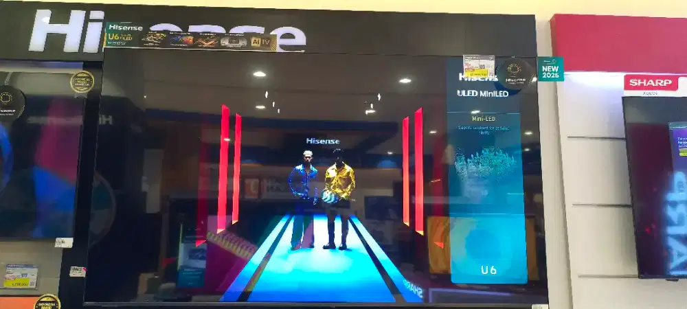 (New) HISENSE 75U6Q 4K MINI LED QLED COLOUR SMART TV VIDAA 75 inch