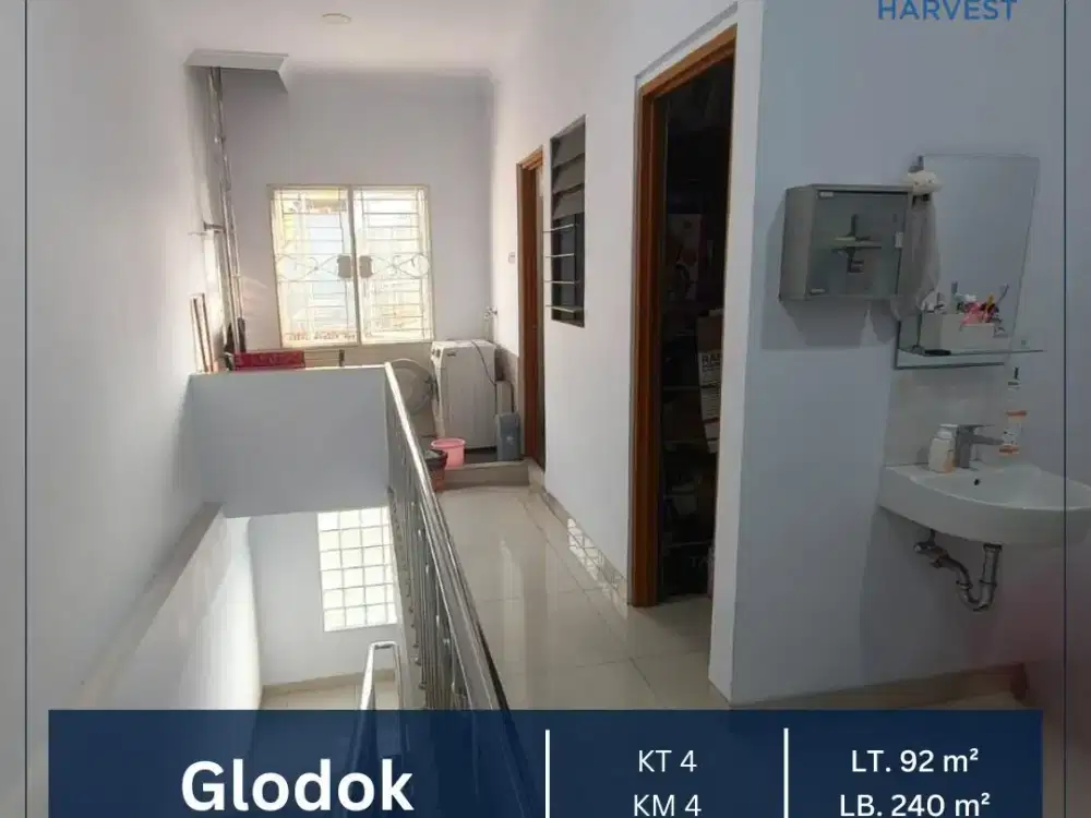 DIJUAL CEPAT RUMAH TINGGAL SIAP HUNI SEMI FURNISHED GLODOK JKT BARAT