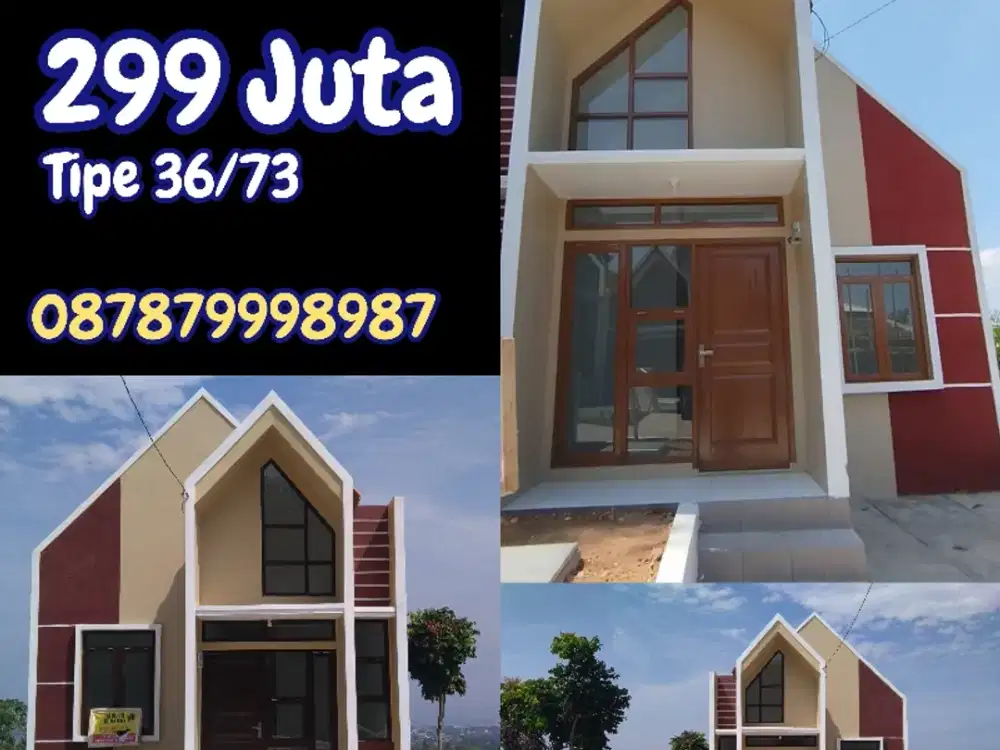 Rumah Siap Huni Bandung Timur Model Bagus Skandinavian Kpr Bank Tanpa DP Cicilan Flat