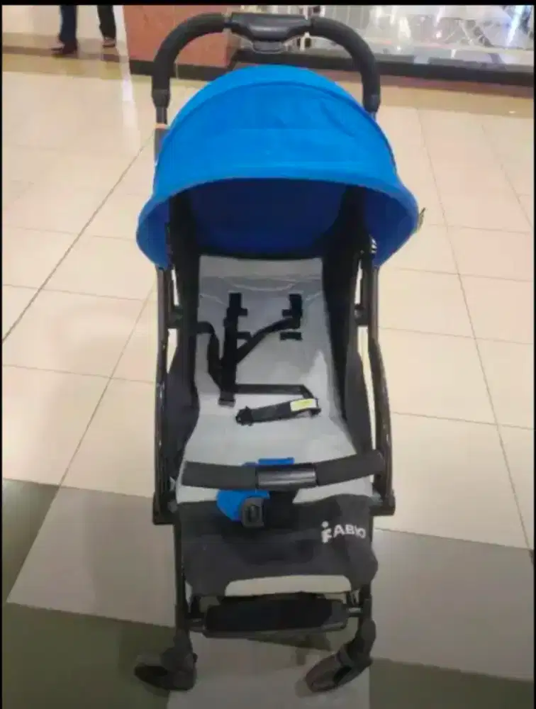 Stroller bayi fabio biru maks.40kg size cabin