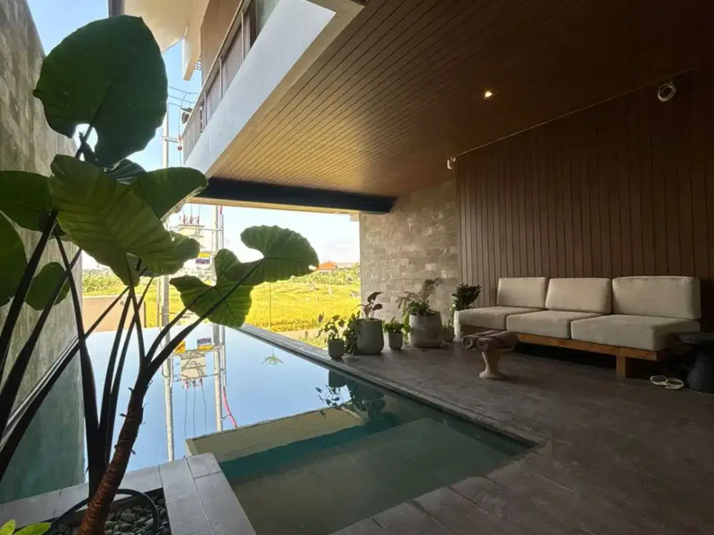 VILLA READY 3BR VIEW SAWAH ABADI PREMIUM LOKASI DI CANGGU PUSAT