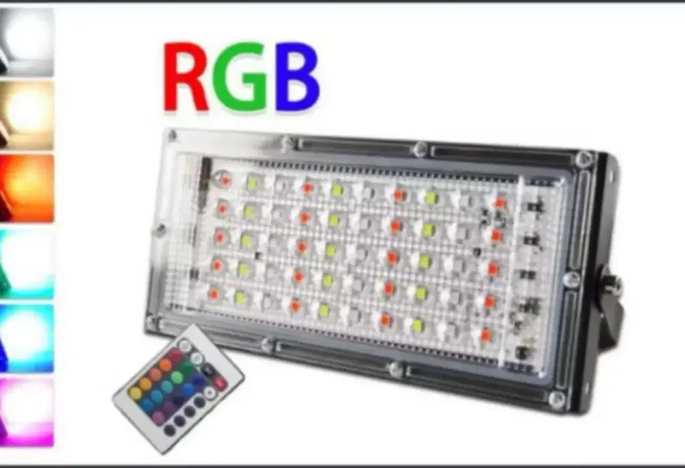 Lampu sorot rgb 50 watt