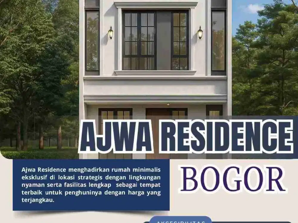 CUKUP DENGAN 5 JUTA SUDAH BISA DAPAT RUMAH DI AJWA RESIDENCE BOGOR BISA KPR
