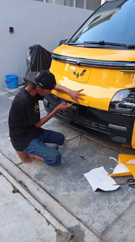 PASANG STIKER MOBIL WULING AIR EV