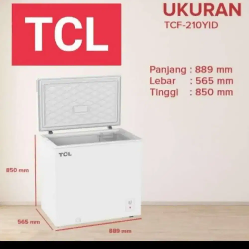 Frezer 200Ltr TCL (TCF-210ZID)