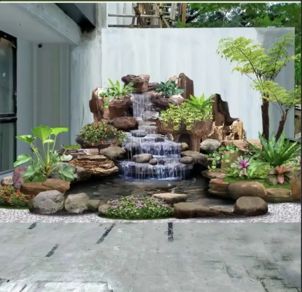 Jasa pembuatan kolam ikan koi kolam relif kolam air mancur dll #26