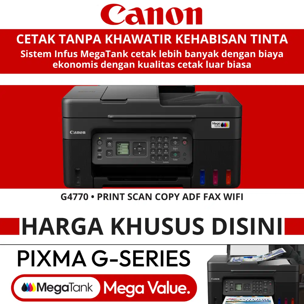 Printer Profesional Terbaik Ekonomis Canon PIXMA G4770
