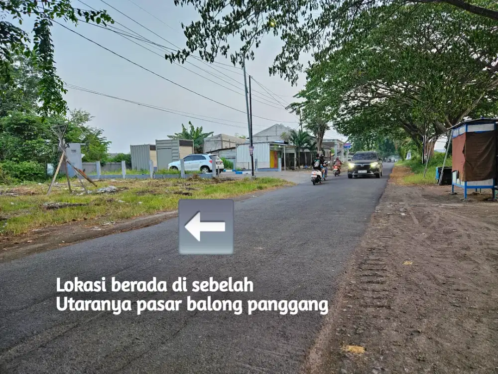 Termurah lahan nol jl raya balong panggang area 24 jam ramai