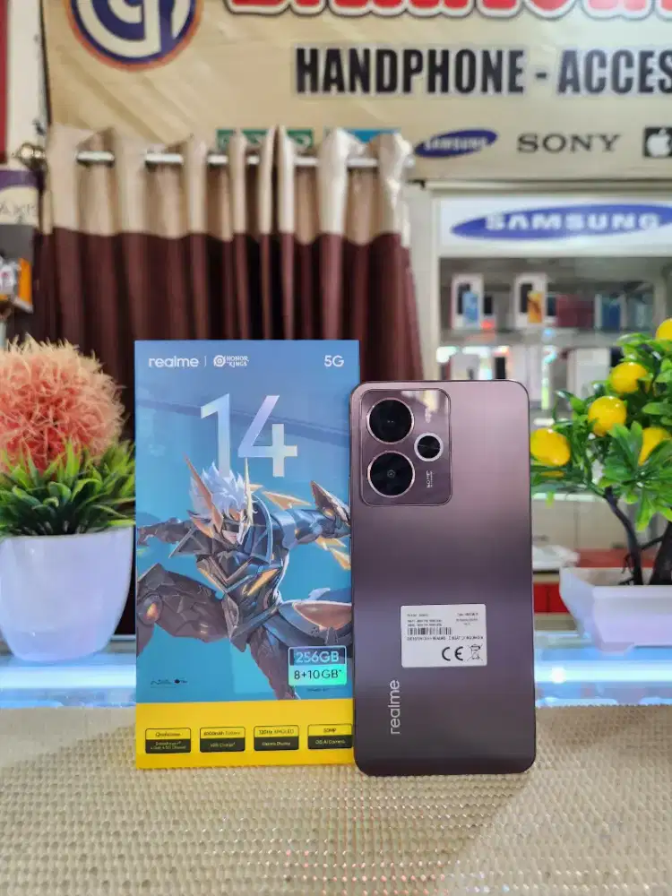 Realme 14 5G Ram 8+10Gb/ 256Gb Fullset Mulus Original 100% Like New