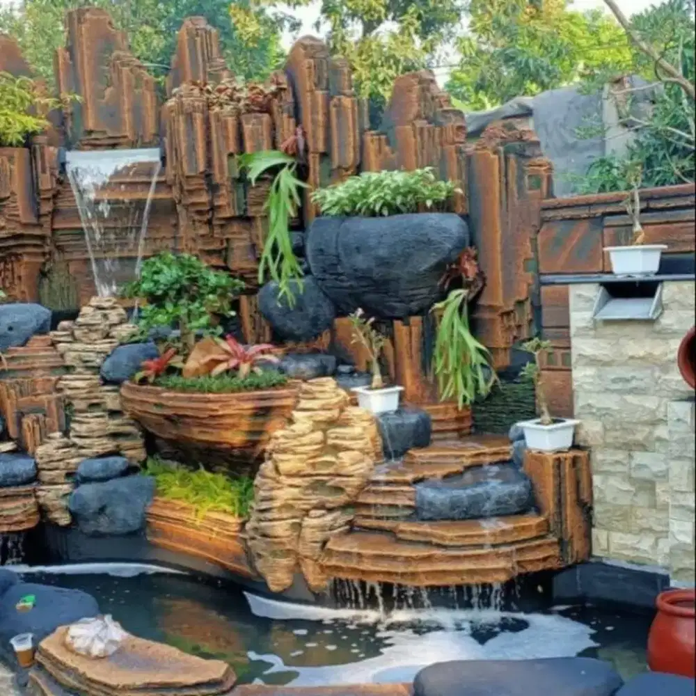Jasa pembuatan kolam relif kolam air mancur kolam ikan koi dll