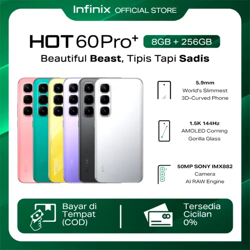 infinix hot 60pro+ 128 & 256
