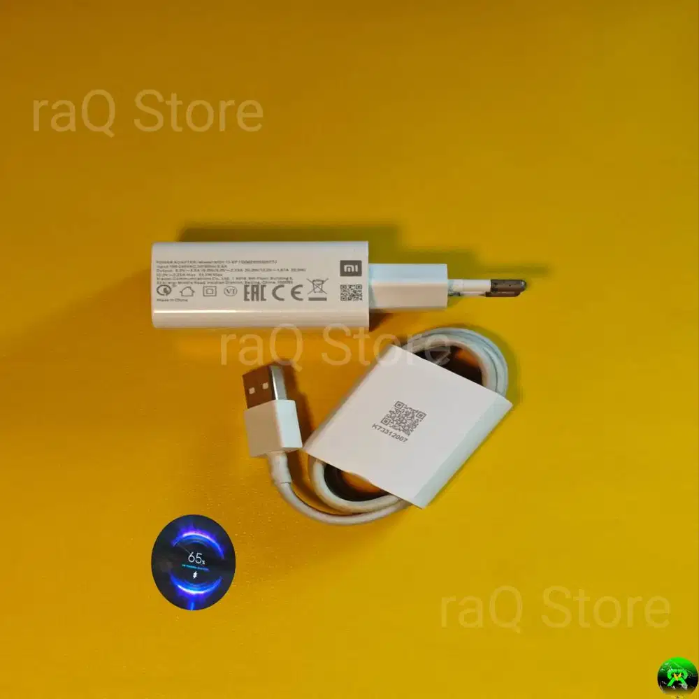 Charger Xiaomi 22,5W, Bekas pemakaian masih Normal, bawaan POCO M3 Pro