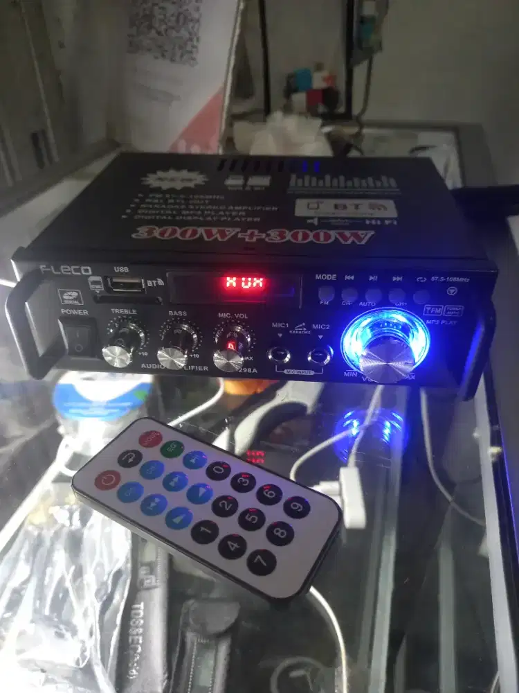 amplifier Bluetooth Karaoke Fleco BT298A baru