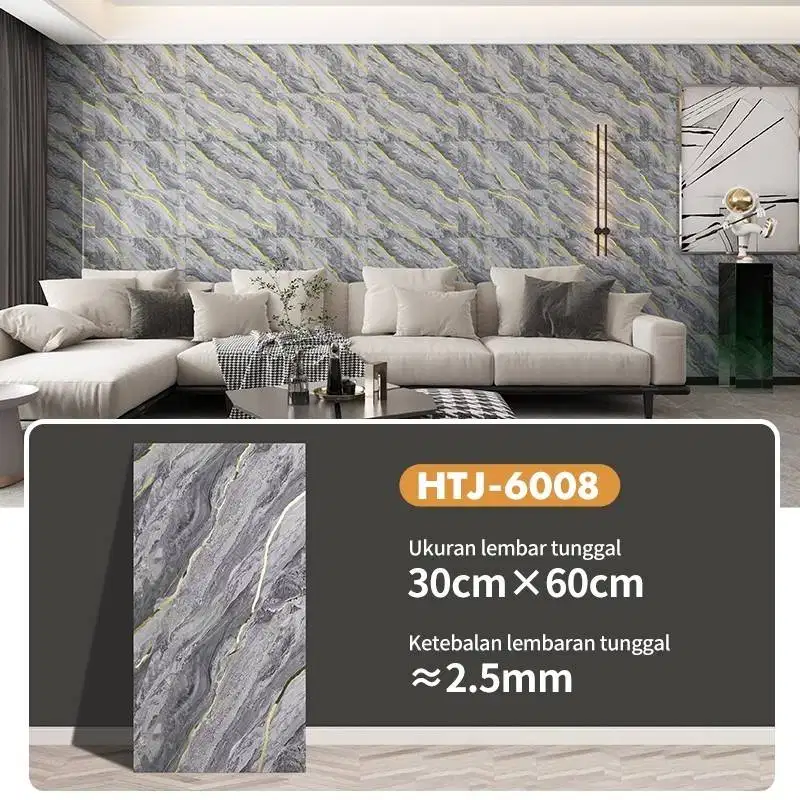 Wallpaper Vinyl Foam 30x60 cm Stiker Dinding Premium Tebal