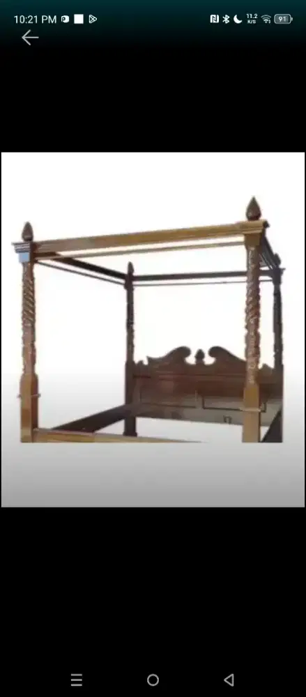 Dipan kayu jati kayu kokoh