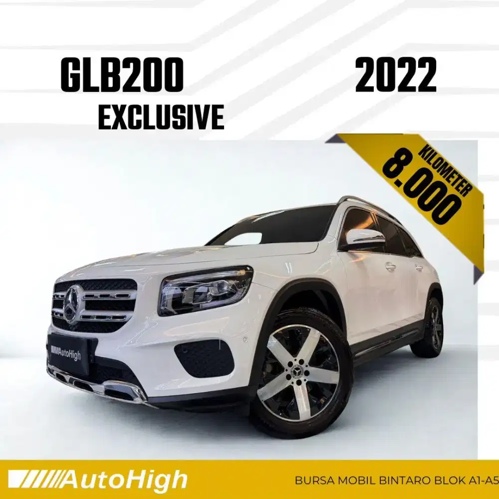 DP10% [Km8.000] GLB200 2022 White / GLB 200 Reg 2023 #AUTOHIGH