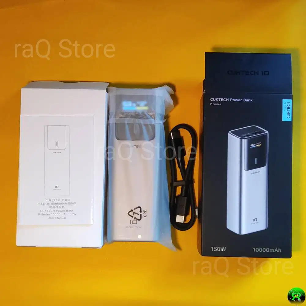 Powerbank 10000mAh Cuktech PB100P 150W warna Gray Abu, masih BaruOB