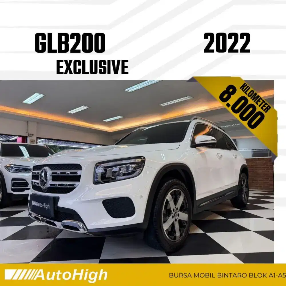 DP10% [Km8.000] GLB200 2022 White / GLB 200 Reg 2021 #AUTOHIGH