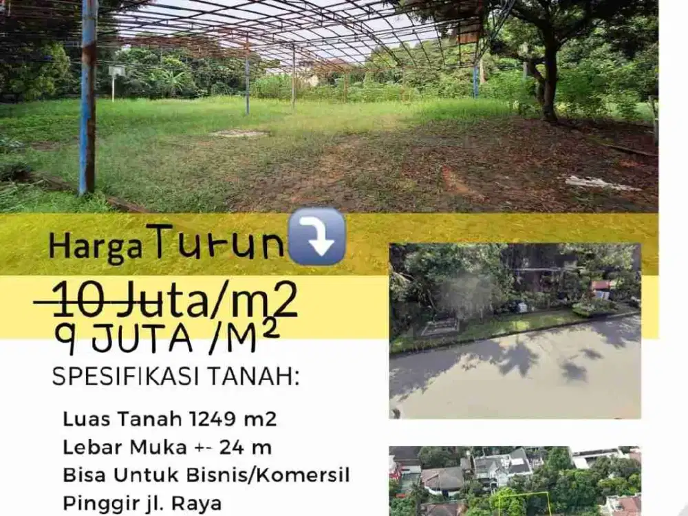 Di jual tanah komersil di cinere