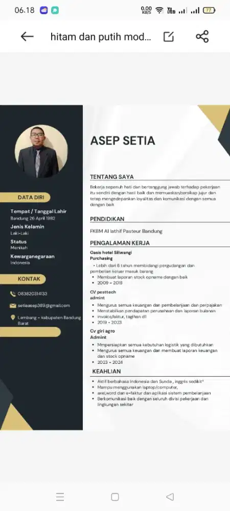 Mencari pekerjaan apa saja yang penting halal