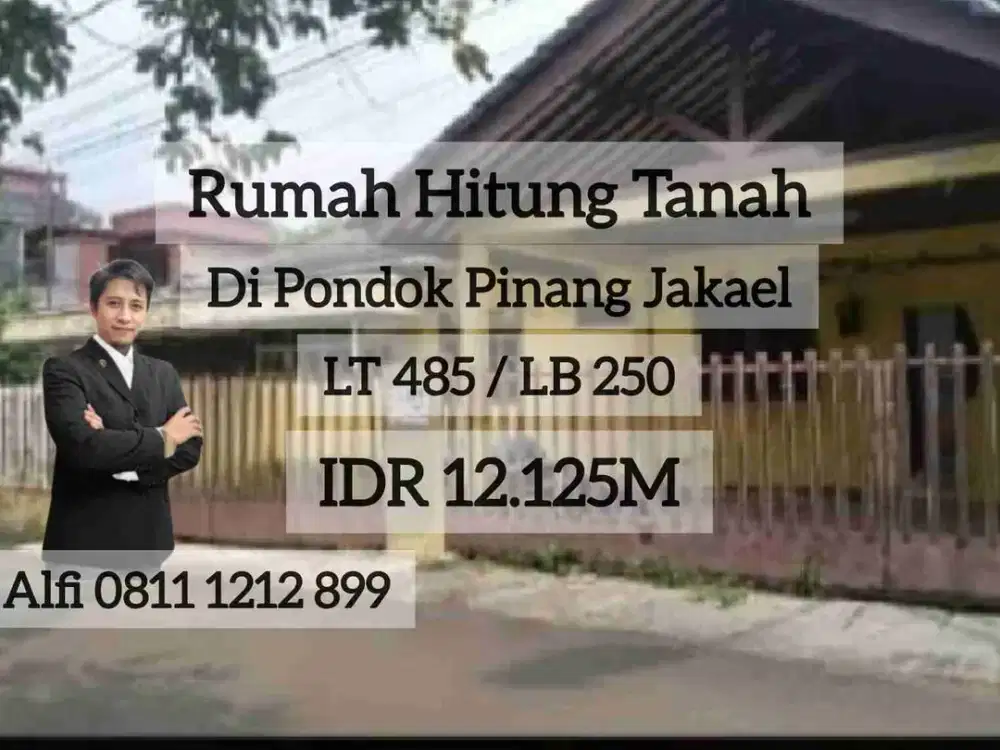 Rumah Hitung Tanah Di Pondok Pinang Jaksel Af16862