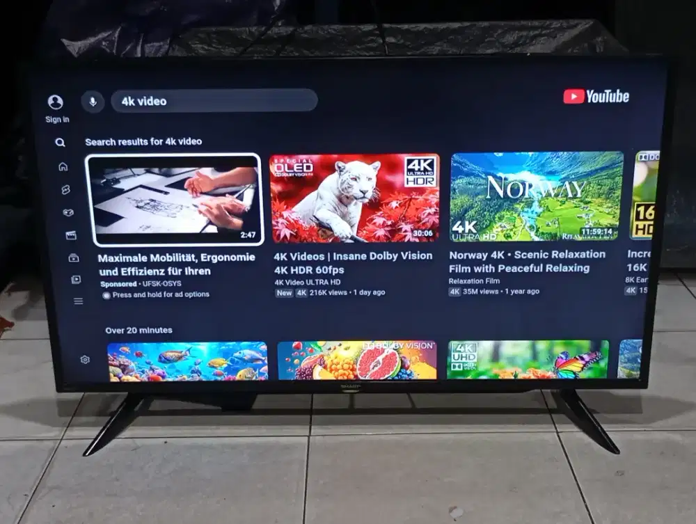 TV LED SHARP 42 INC TYPE 2T-C42BG1i ANDROID TV DIGITAL