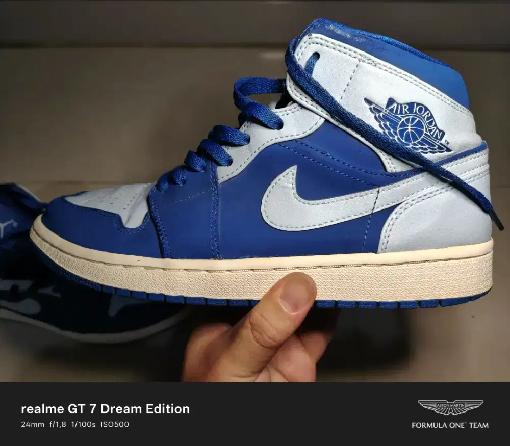 Jordan 1 Retro Mid Team Royal Ice Blue