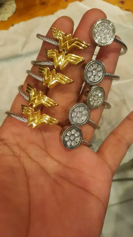 Gelang bangle Mci wonder woman ww gold plated 18k