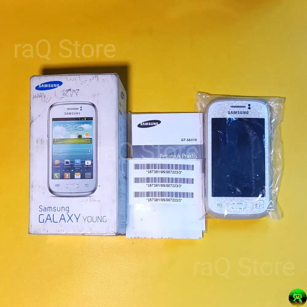 Samsung Galaxy Young GT-S6310 warna putih, Bekas pemakaian Matot