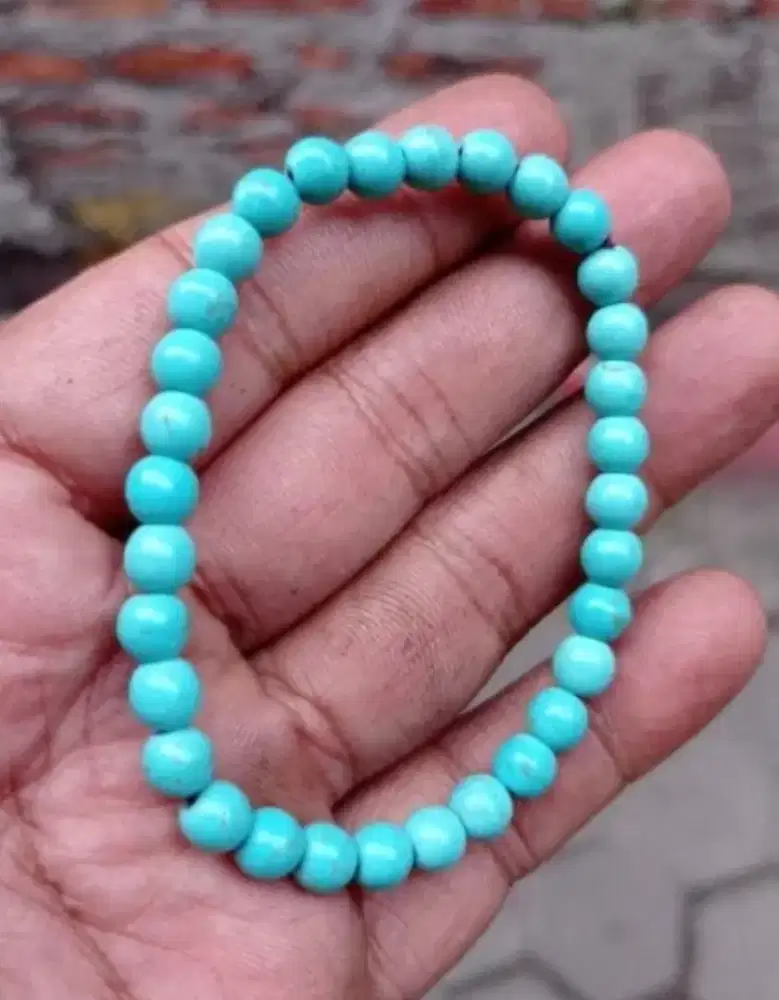 gelang batu pirus 6 mm model talisambala