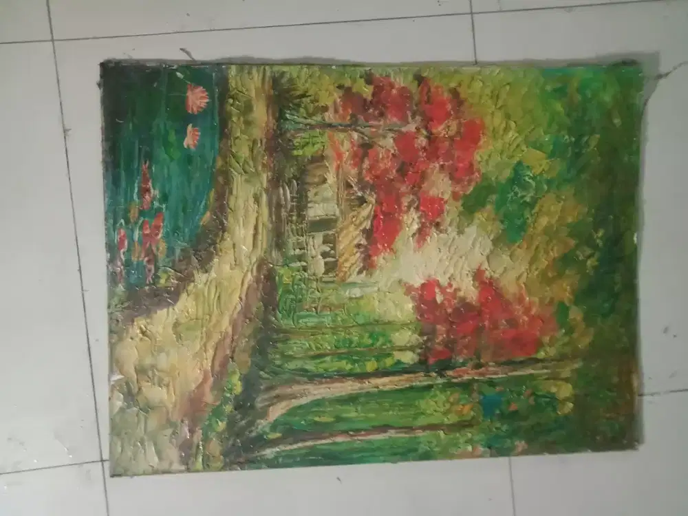 Lukisan pemandangan indah