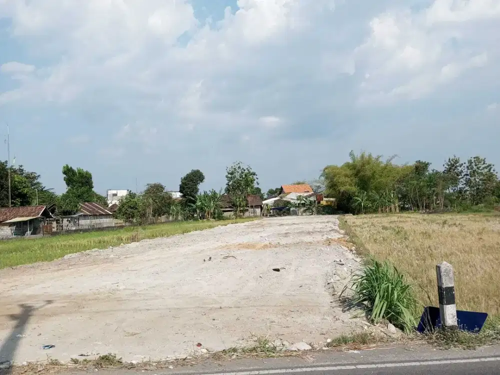 5 Menit Pasar Godean, Tanah Tepi Jl Sidokarto Jogja