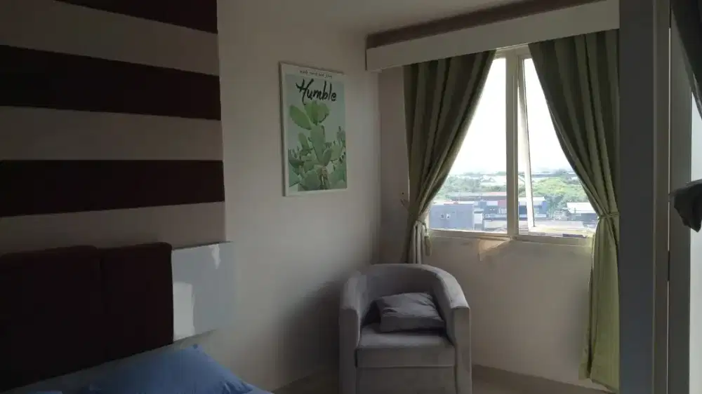 Kamar studio bagus lengkap sewa bulanan di lippo cikarang