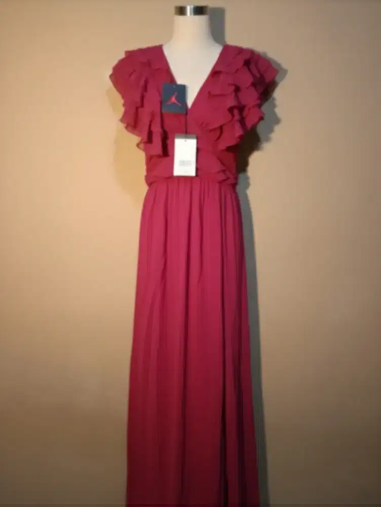 Women Long Dress Baju Terusan Rok Wanita