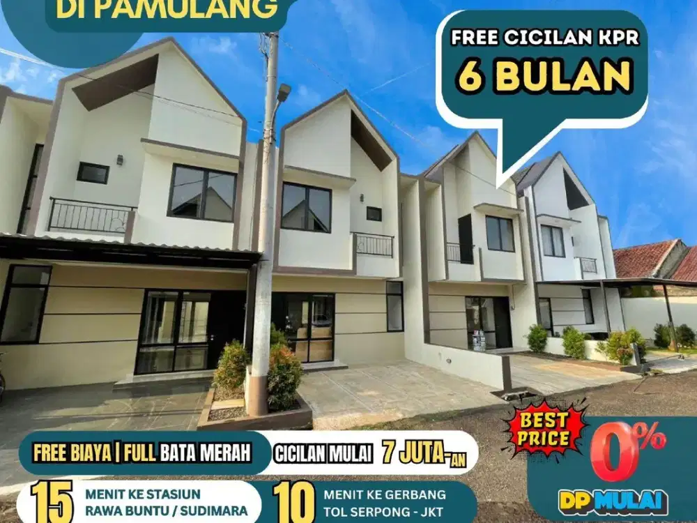 Jual Rumah 2 lantai Model Skandinavian Pamulang